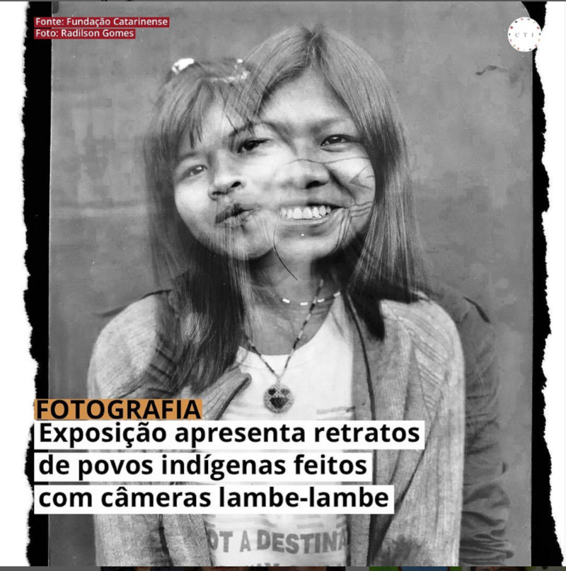 Exposição apresenta retratos de povos indígenas feitos com câmeras lambe-lambe