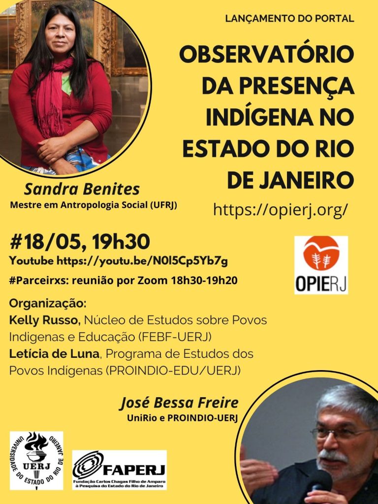portal do Observatório da Presença Indígena no Estado do Rio de Janeiro (Opierj)