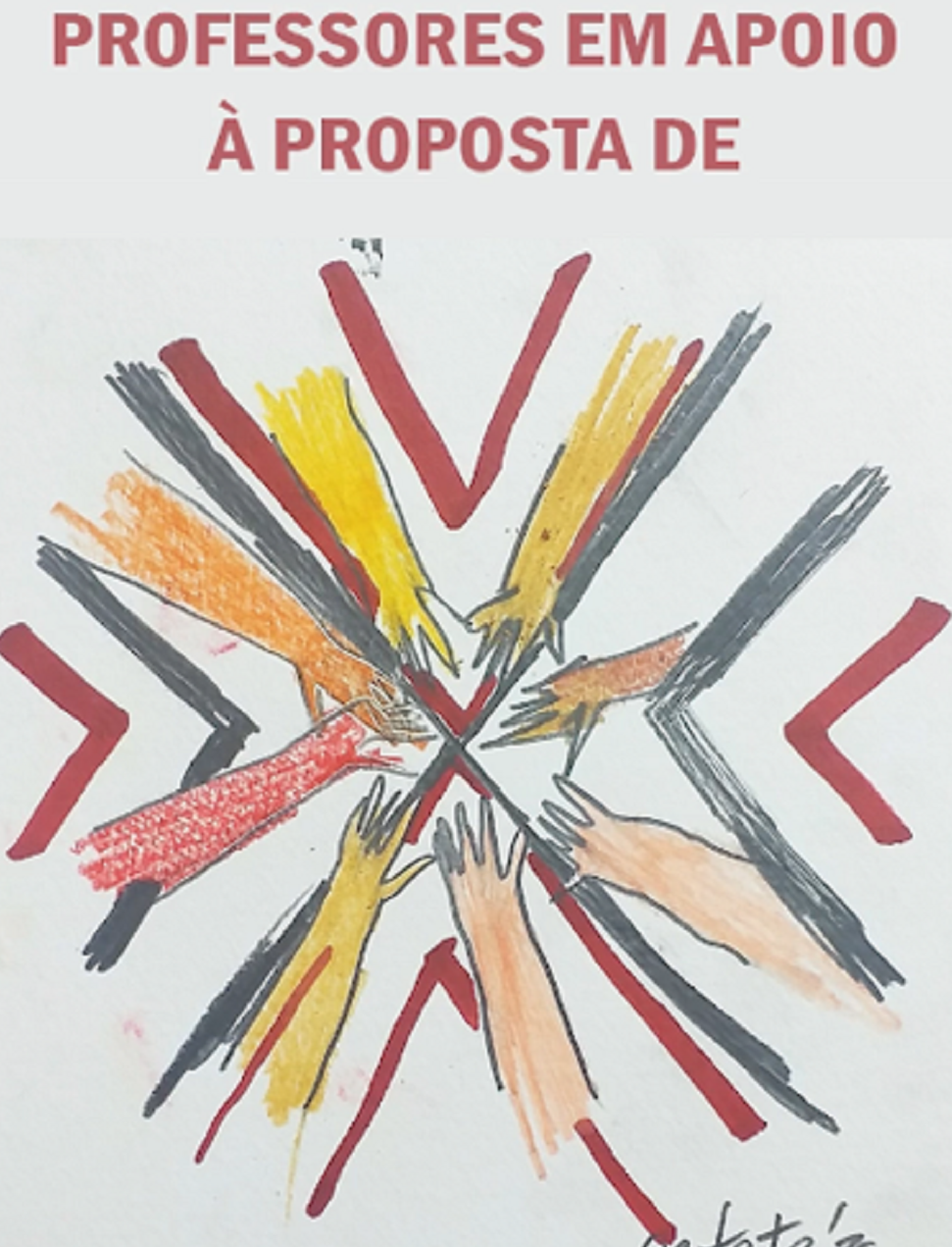 Professores em apoio à proposta de gestão indígena coletiva para o Museu do Índio