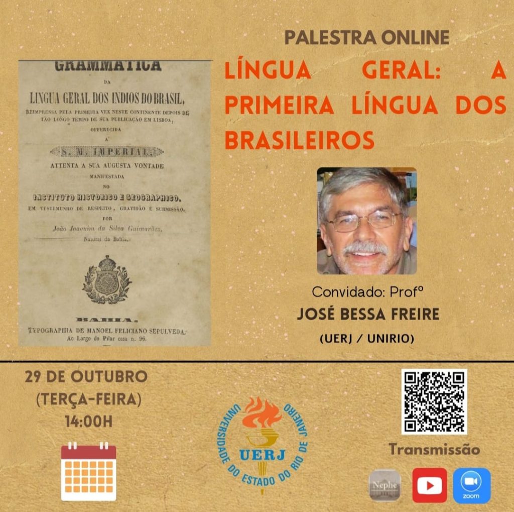 Palestra Online: “Língua Geral: A primeira Língua dos Brasileiros”