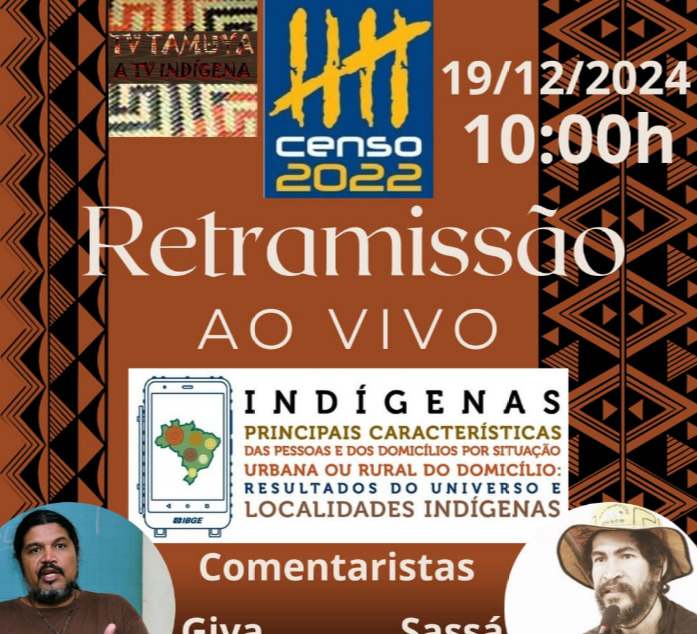 É hoje! Retransmissão do censo 2022 na TV Tamuya!