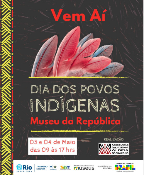VEM AÍ! Dias 03 e 04/05 no Museu da República