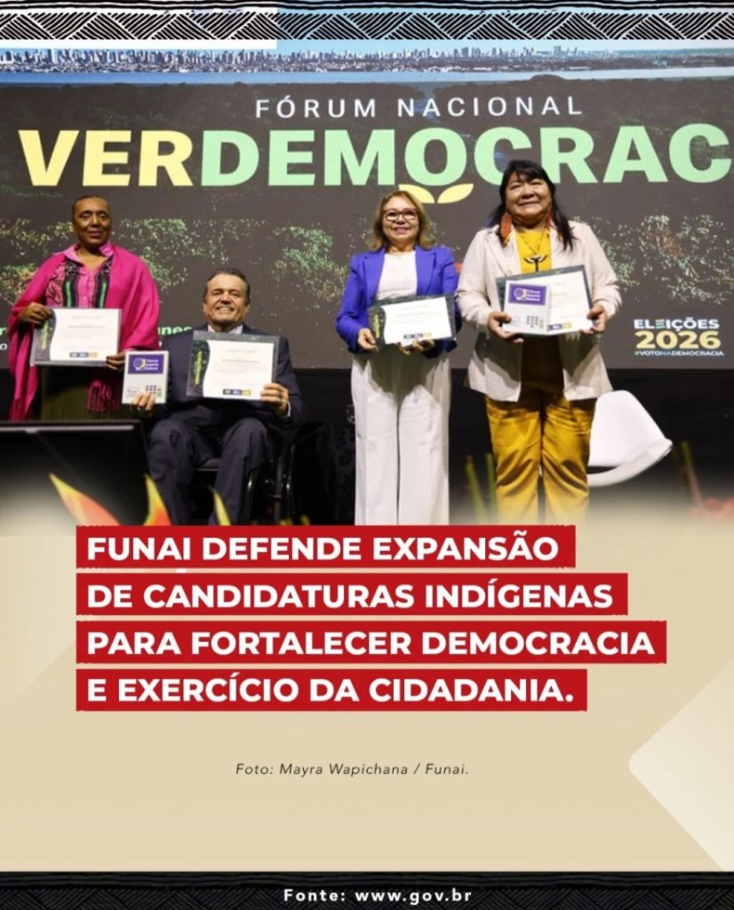 Funai defende expansão de candidaturas indígenas para fortalecer democracia e exercício da cidadania