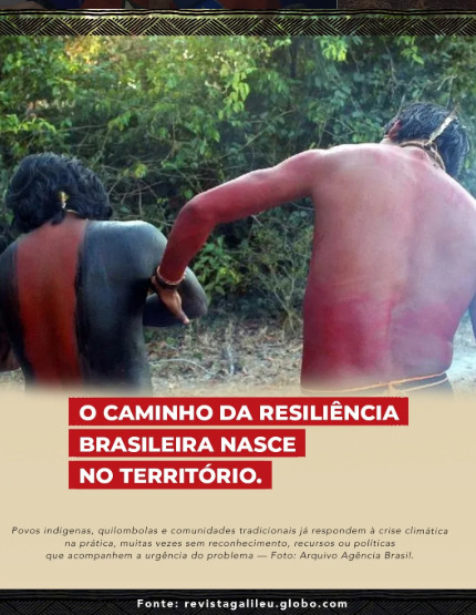 O caminho da resiliência brasileira nasce no território