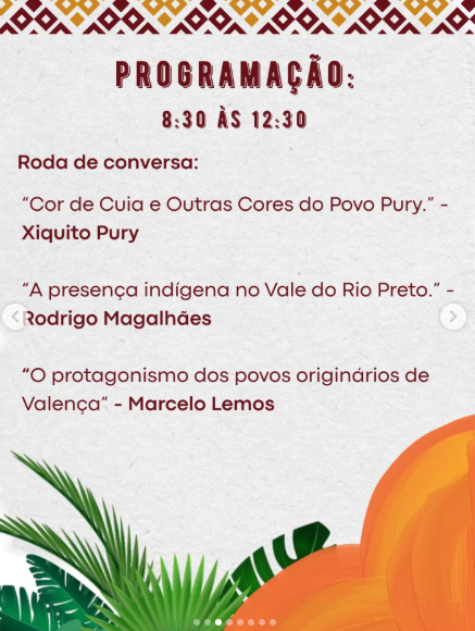 1º Encontro: A história indígena no médio Paraíba – Memória, Território e visibilidade indígena